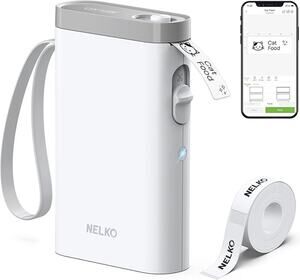 Label Maker Machine with Tape P21 Bluetooth Label Printer, Wireless Mini  White